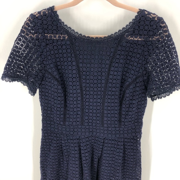 COPY - Boden Julieta Navy Lace Dress Sz 8 - Picture 8 of 11